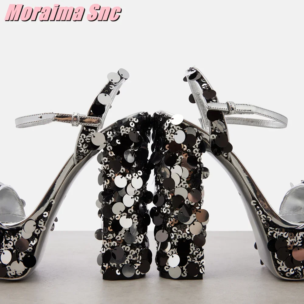 Sequined Bling Platform Sandal - Summer Clothing Stores review and price