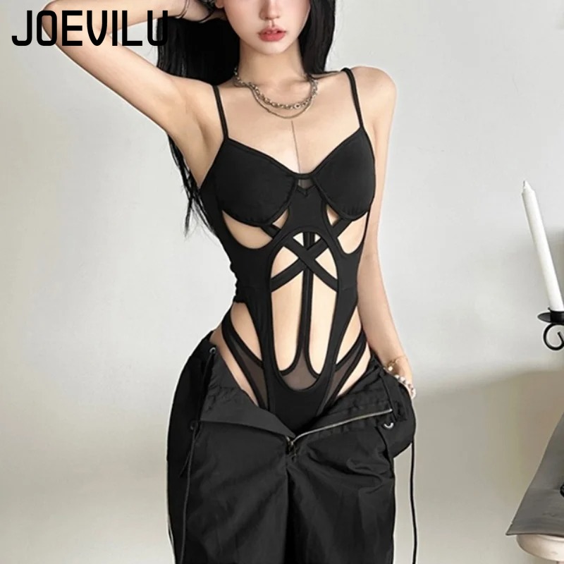 Y2K Black Bodysuit Women Hollo - Summer Clothing Stores review and price
